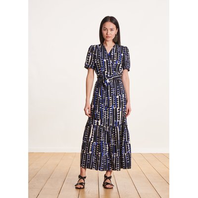 Robe longue à bretelles imprimé LA FEE MARABOUTEE