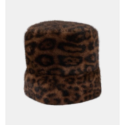 Chapeau cloche haya façon léopard GALERIES LAFAYETTE
