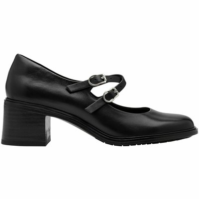 Babies en cuir, talons TAMARIS
