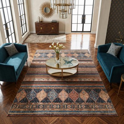 Tapis kilim traditionnel, style authentique, LYN11 KASBAH UN AMOUR DE TAPIS