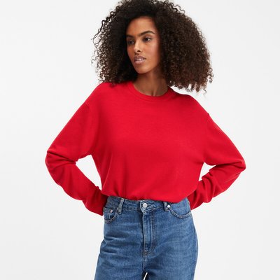 Pull rouge oversize La Redoute