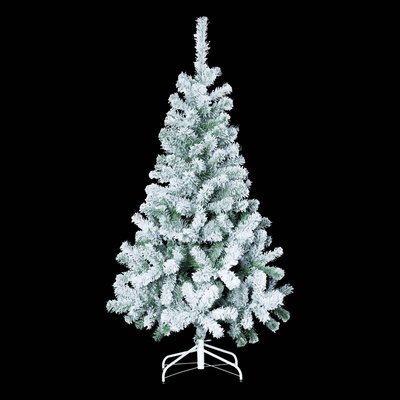 Sapin de Noël 210cm vert floqué blanc FEERIC LIGHTS & CHRISTMAS