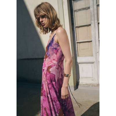 Robe godets fleurs MANGO