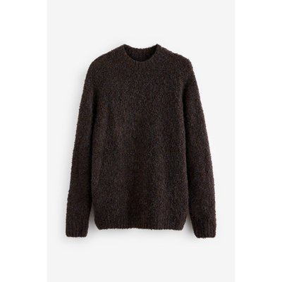 Pull ras du cou en maille texturée bouclée NEXT