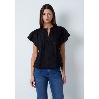 Top col v en broderie anglaise CARL BROD ETAM