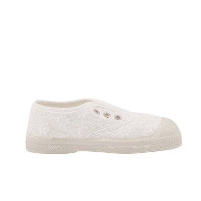 Broderie Anglaise Canvas Trainers BENSIMON