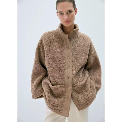 Cardigan effet mouton à boutons MANGO