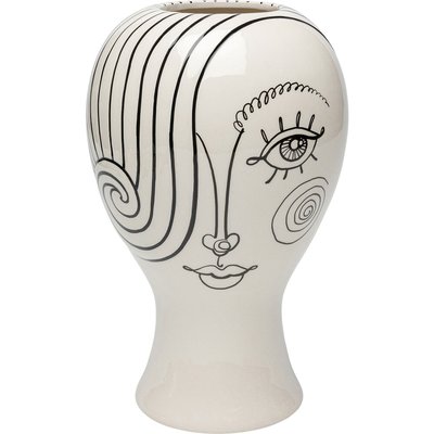 Vase Favola femme blanc et noir KARE DESIGN