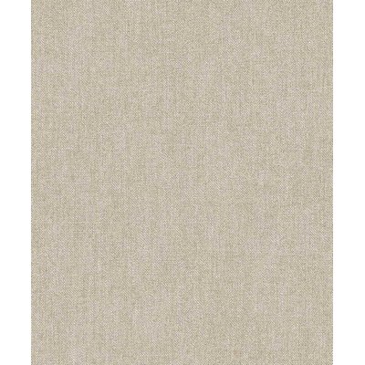 Papier peint uni effet toile jute beige chaud HEXOA