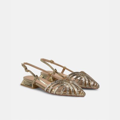 Chaussures plates avec strass et boucle ALMA EN PENA