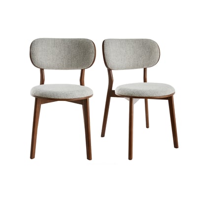 Chaises scandinaves en tissu (lot de 2) FAUVETTE MILIBOO