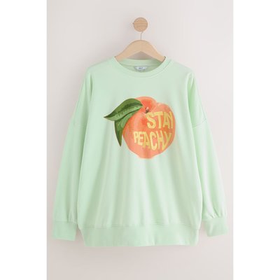 Sweat long ras du cou à motif fruits NEXT