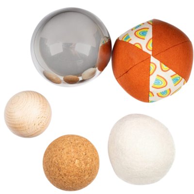 Lot de 5 balles sensorielles PETIT BOUM
