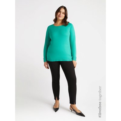 Jegging modèle Diamante avec fente avec fausses poches devant et poches à rabat à l'arrière FIORELLA RUBINO