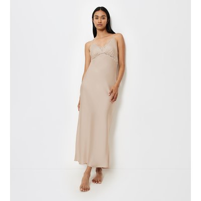 Nuisette longue en satin Wild Azalea Florale TRIUMPH