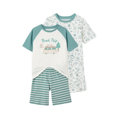 Lot de 2 pyjashorts Road Trip VERTBAUDET