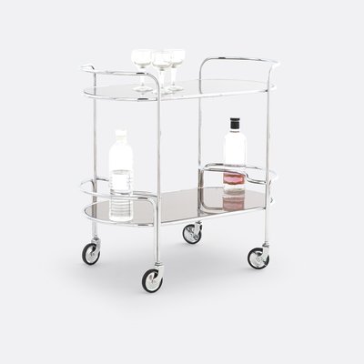 Dressoir van gerookt glas en verchroomd staal Vincenzo LA REDOUTE INTERIEURS