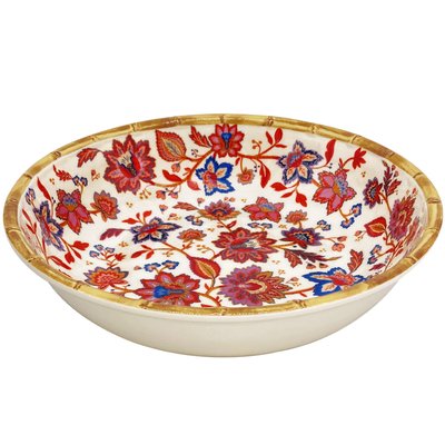 Grande assiette creuse Jaipur 23 cm LES JARDINS DE LA COMTESSE