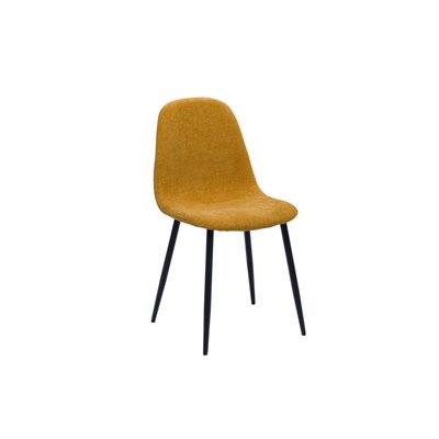 Chaises avec pieds en métal et assises en tissu (lot de 2) - ZELIE HELLIN, DEPUIS 1862