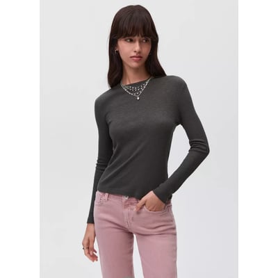 T-shirt maille manches longues MANGO TEEN