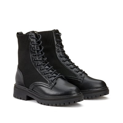 Ботинки на низком каблуке, широкая стопа 38-45 LA REDOUTE COLLECTIONS PLUS