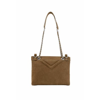 Sac pochette 1440 Reporter cuir velours IKKS