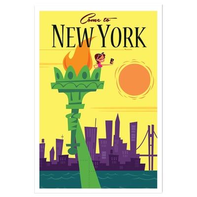 Affiche Voyage à New York HEXOA