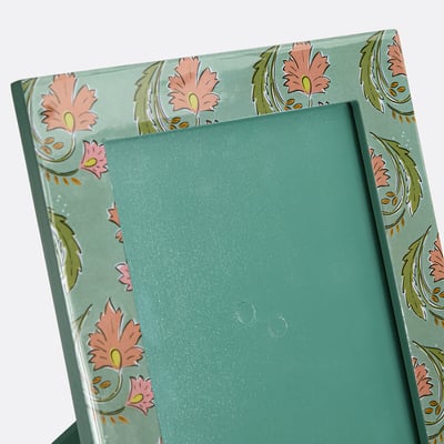 Cadre à poser, imprimé fleurs, 16,5 x 21,5 cm, INA LA REDOUTE INTERIEURS