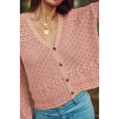 Gilet col v uni MIA LA PETITE ETOILE