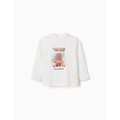 T-shirt en coton à manches longues avec imprimé Puzzle ZIPPY