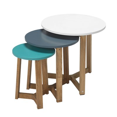 Nest Of Tables with Solid Oak Legs SO'HOME
