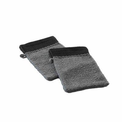 Lot de 2 gants de toilette Majestic DOUCEUR D'INTÉRIEUR