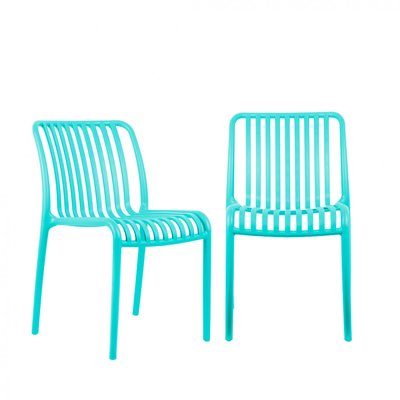 Lot de 2 chaises intérieur et extérieur en plastique- GLEE LEITMOTIV
