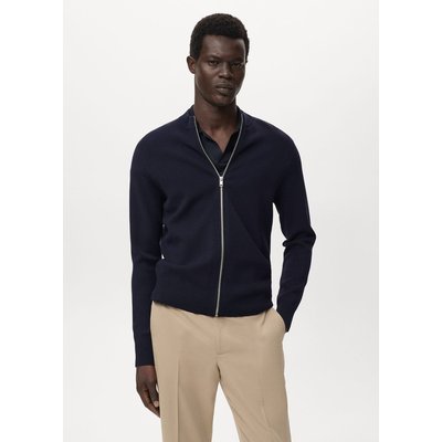 Cardigan maille fermeture Éclair MANGO MAN