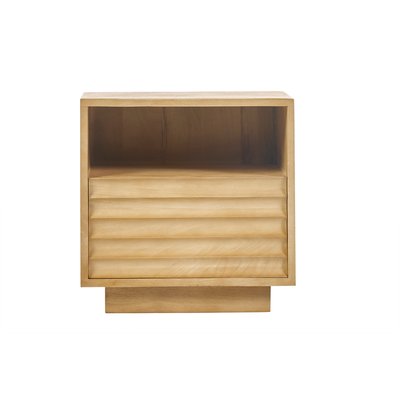 Table de chevet avec tiroir en bois manguier massif L45 MATCHA MILIBOO
