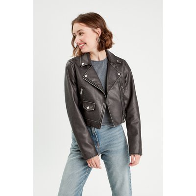 Veste biker simili cuir CACHE CACHE