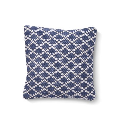 Outdoor/Indoor Argyle Woven Cushion - 100% Recycled 45x45cm HUG RUG WOVEN