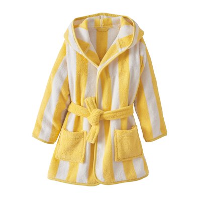 Peignoir de bain Enfant rayures TRANSAT, avec coton recyclé VERTBAUDET