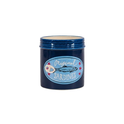 Vase en céramique sardines, H13cm ORNAMI