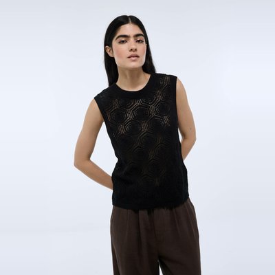 Top en crochet sans manches MONOPRIX
