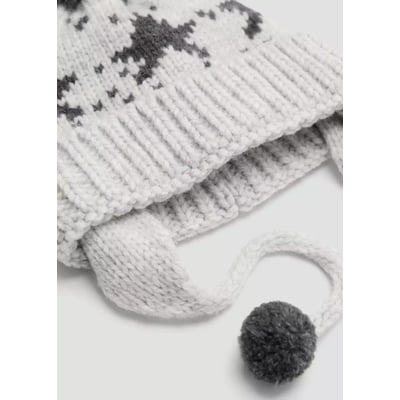 Bonnet en maille étoiles MANGO BABY