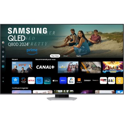 TV QLED TQ75Q80D 4K AI Smart TV 2024 SAMSUNG