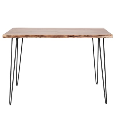 Table haute en bois avec piètement en acier - KITCHEN MATHI DESIGN