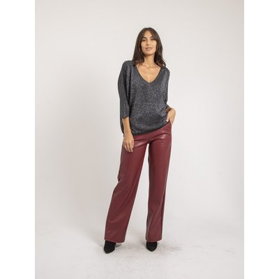 Pantalon Droit Simili Cuir Evania DONA LISA
