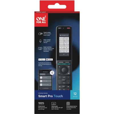 Télécommande 12 en 1 Smart Pro Touch écran tactile ONE FOR ALL