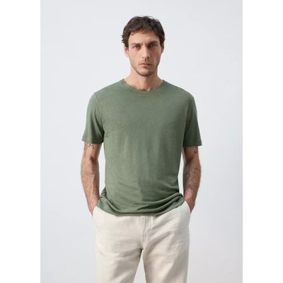 T-shirt lin slim-fit MANGO MAN