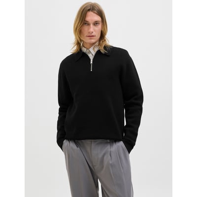 Pull col polo, demi-zippé JACK & JONES