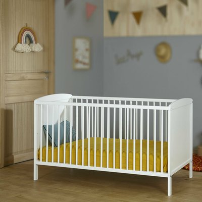 Lit bébé à barreaux Bois massif  FLOCON AKITEN RETAIL