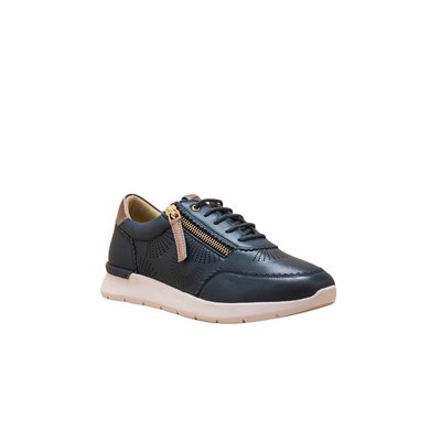 Baskets cuir avec zip semelle amovible PEDICONFORT