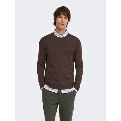 Pull léger col rond droit ONLY & SONS